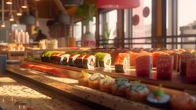 Japans sushi-restaurant ai genereren