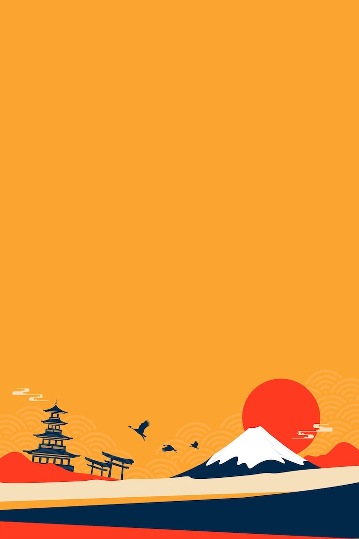 Foto japanse achtergrondillustraties voor creatieve ontwerpen