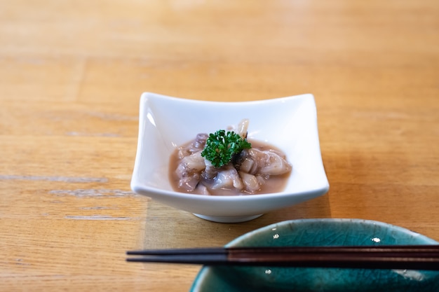 Japanse keuken, gezouten inktvissen