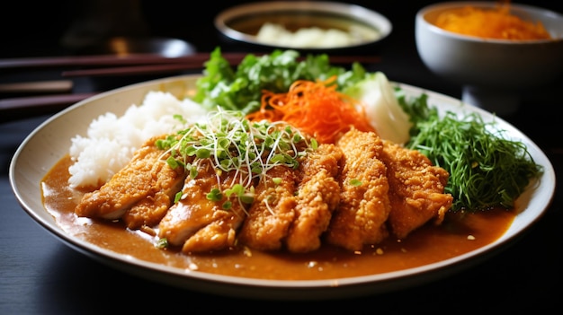 Japanse kip-katsu-currystoofpot