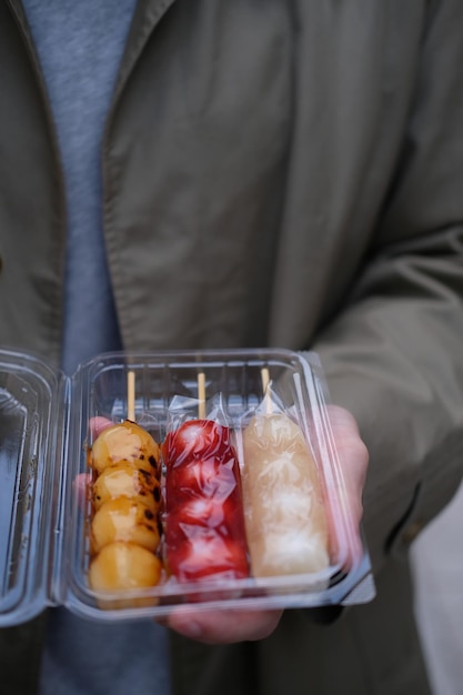 Foto japanse snoepjes dango