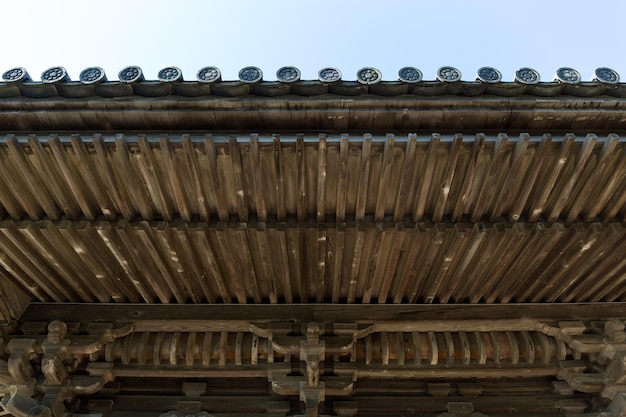 Foto japanse tempel dakpan