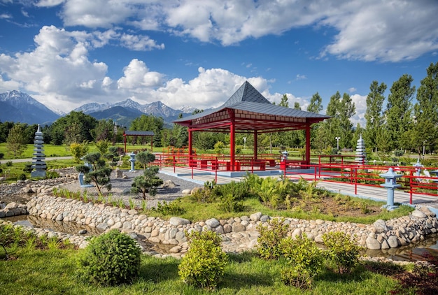 Japanse tuin in Almaty