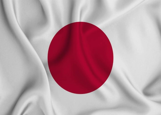 Japanse vlag zwaaiende textuur