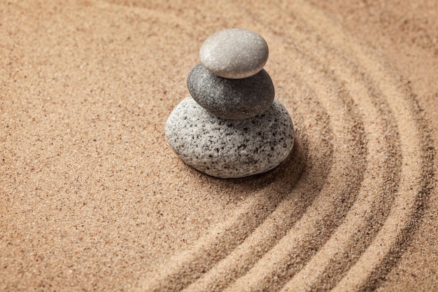 Japanse Zen stenen tuin