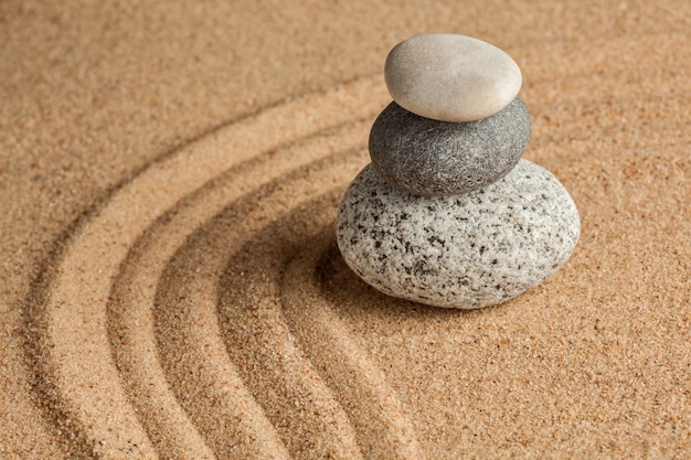 Japanse Zen stenen tuin