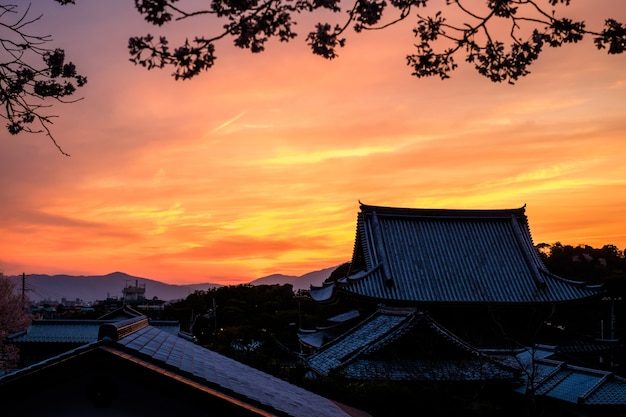 Foto japanse zonsondergang