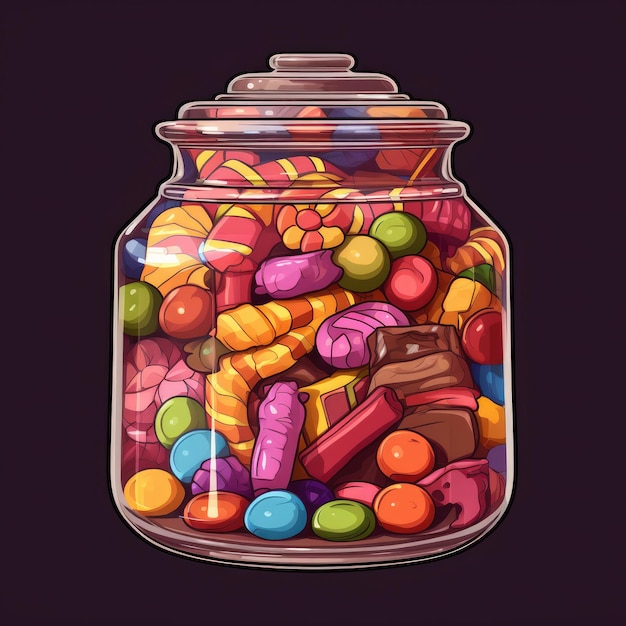 a jar of candy