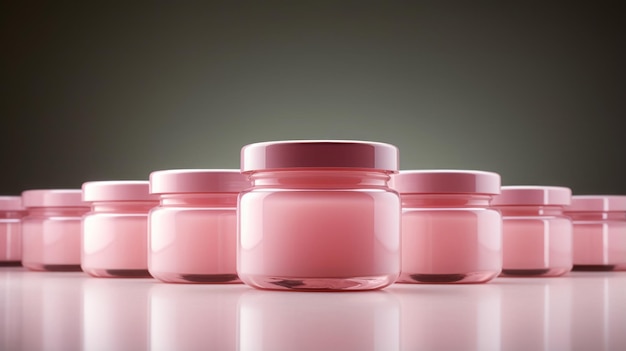 Photo jar of cream skin care cosmetics