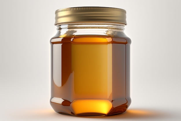 jar of honey isolated on white background illustration images