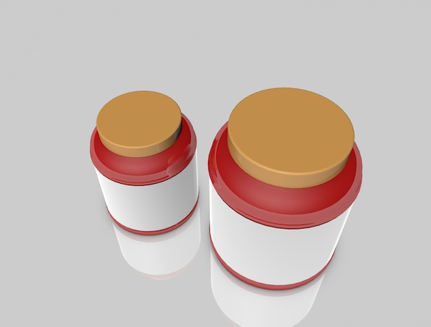 Modello di mockup jar