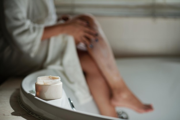 Jar of Paste for Hair Removal