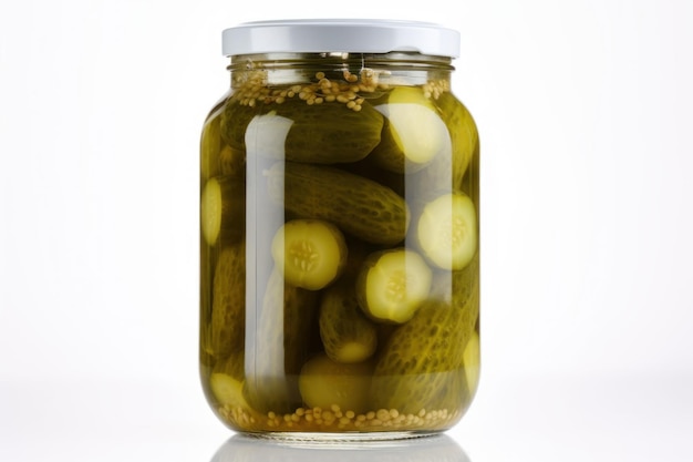 Jar pickles Food glass snack Generate Ai