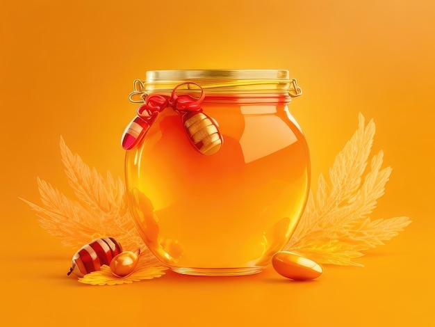 A jar of pure honey