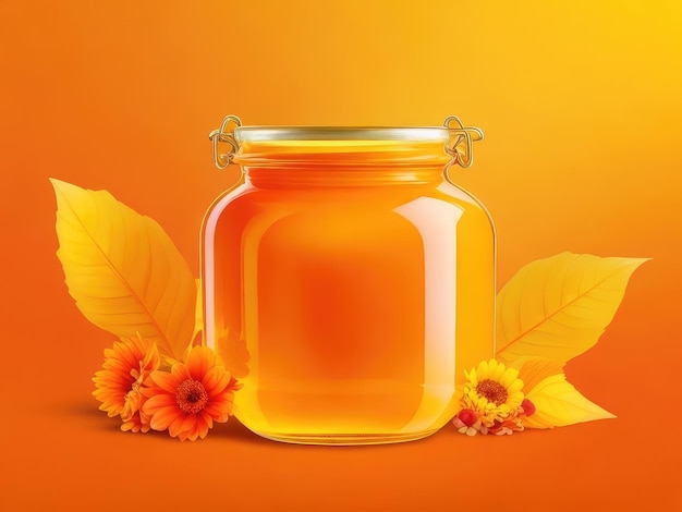 A jar of pure honey