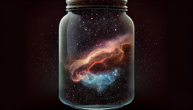 A jar of stars is filled with a jar full of stars.