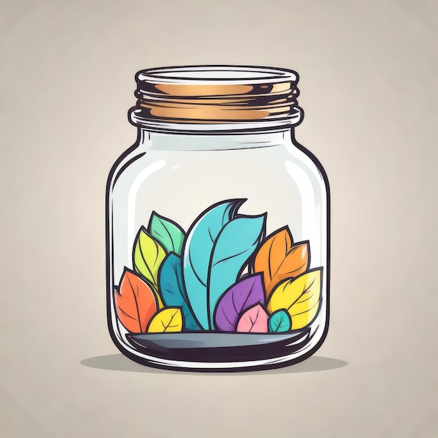 a jar with a flower in it that says quot spring quot on it