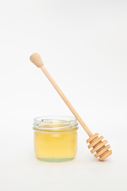 Jar with natural linden honey