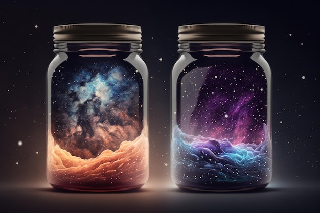 A jar with the universe in it
