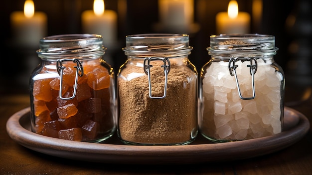 jars of brown sugar