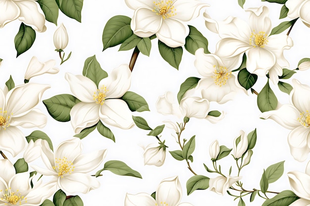 jasmine flower illustration pettern pettern art