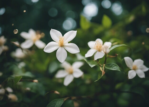 A jasmine flowers garden