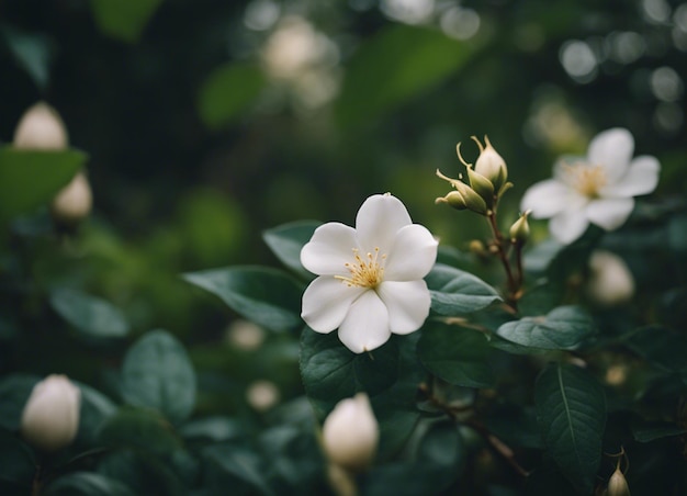 A jasmine flowers garden