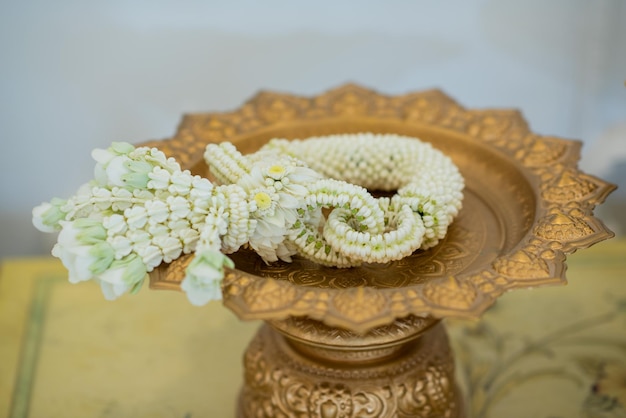 Jasmine Steering Wheel flower for bride