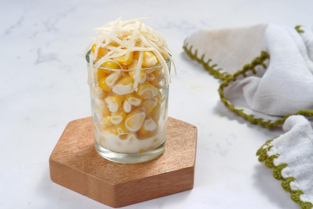 jasuke or Jagung Susu Keju is A popular sweet and creamy snacks from West Java.