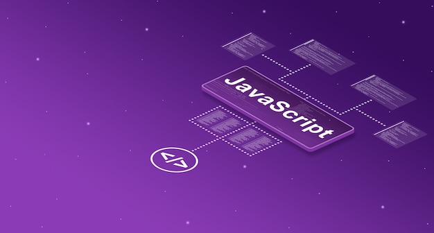 Фото javascript на смарт-экране в системе с элементами программного кода 3d