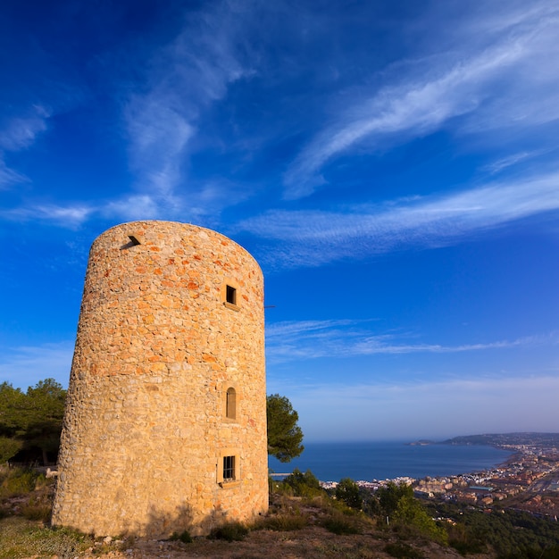 Javea Xabia Molins de la Plana古い風車アリカンテ