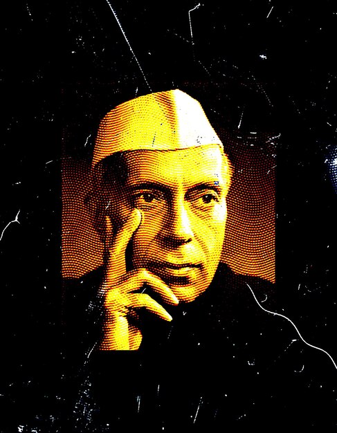 Jawaharlal Nehru poster background for Jawaharlal Nehru day or children day Chacha Nehru Jayanti