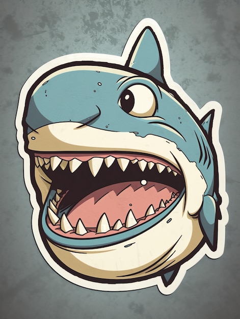 Photo jawsome make a splash with this shark tee and sticker set