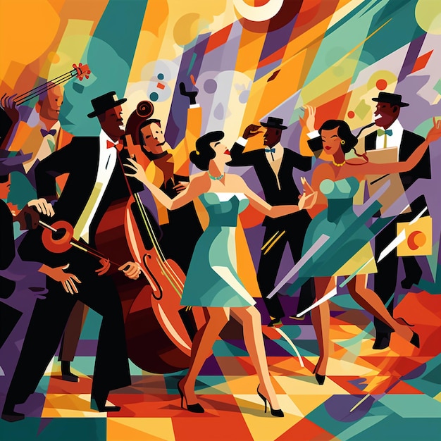 Jazzedup jamboree swing jive en jam op het feest