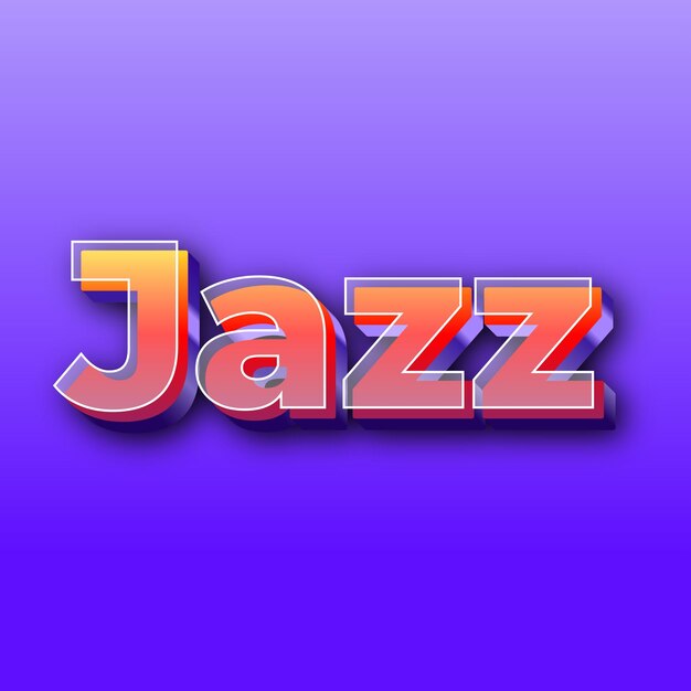 Jazztext effect jpg gradient purple background card photo