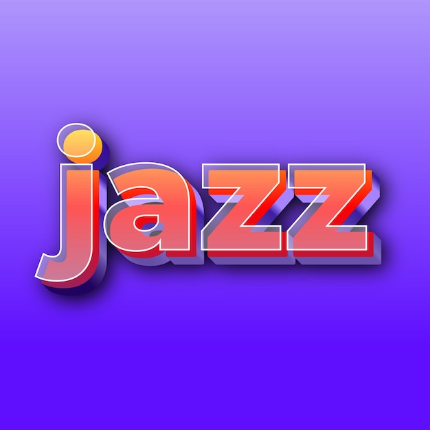 Jazztext effect jpg gradient purple background card photo