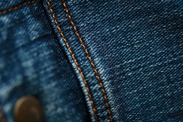 Jeans denim texture close up focus only one point soft blured background wallpaper