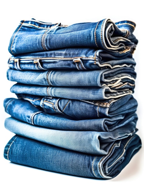 Jeans isolated on white background