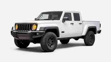 Photo jeep comanche mockup