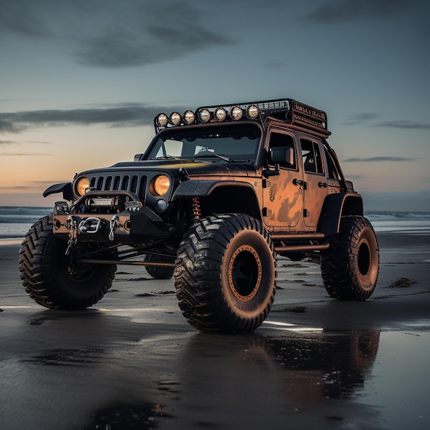 jeep off road vehicle with high performance and high horsepower