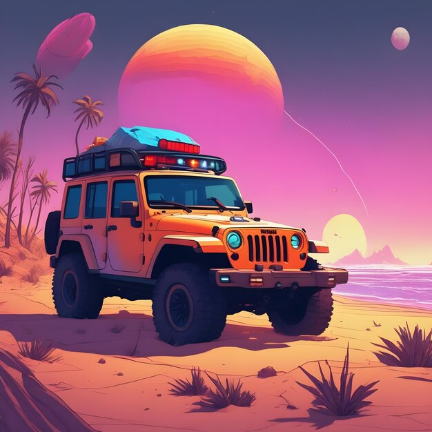 Jeep T shirt design ai generation