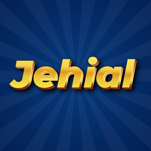 Jehial text effect gold jpg attractive background card photo