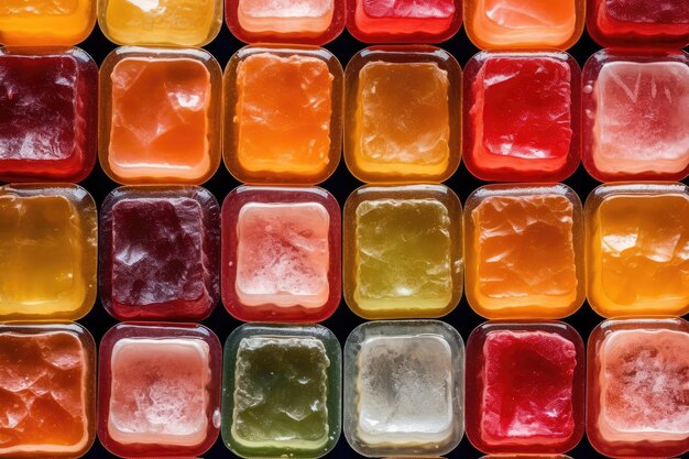 Photo jelly assortment professional advertising food photography ai generated