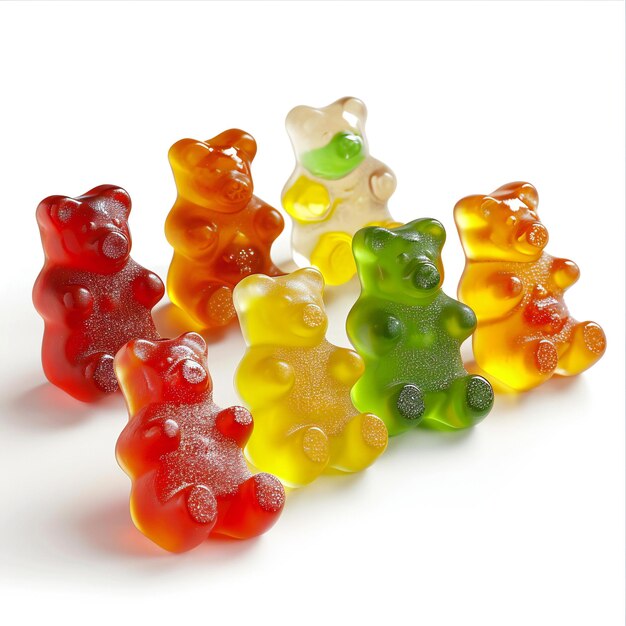 Photo jelly bears isolated on white background