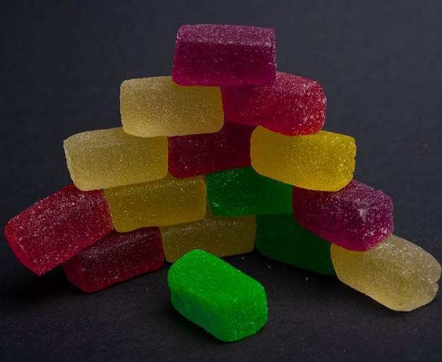 Jelly candies. Multicolored jelly candies