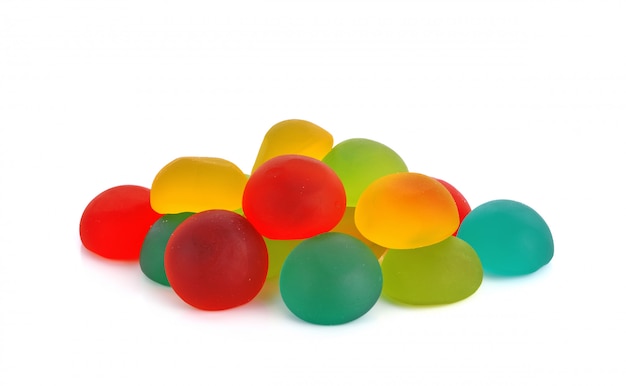 Photo jelly sweet sugar candies isolated