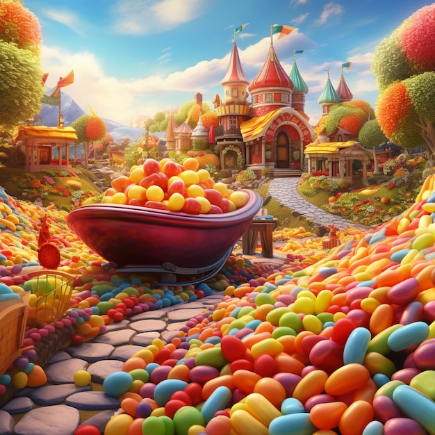 Jellybean Haven A Rainbow Carnival of Chewy Juicy Delights