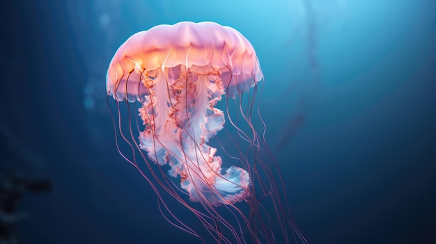 Изображение, сгенерированное ИИ медузы
