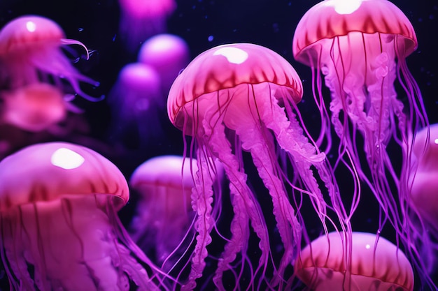 jellyfish in the aquarium