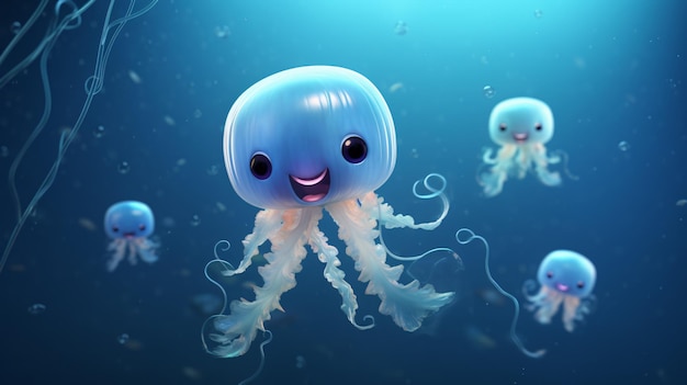 Jellyfish cute funny